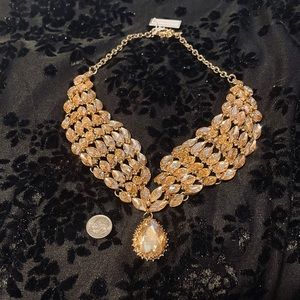 Beautiful Gold Statement Necklace New w/ tags